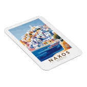 ナクソスギリシャイラストレーショントラベルアートヴィンテージ マグネット (右側)