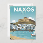 ナクソスギリシャビーチ旅行 ポストカード (正面/裏面)