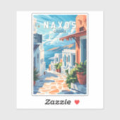 ナクソスギリシャ旅行アートヴィンテージ シール (シート)