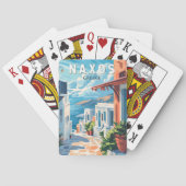 ナクソスギリシャ旅行アートヴィンテージ トランプ (裏面)