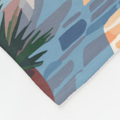 ナクソスギリシャ旅行アートヴィンテージ フリースブランケット (角)