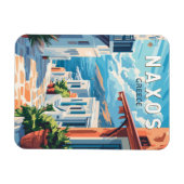 ナクソスギリシャ旅行アートヴィンテージ マグネット (横)