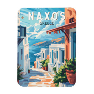 ナクソスギリシャ旅行アートヴィンテージ マグネット