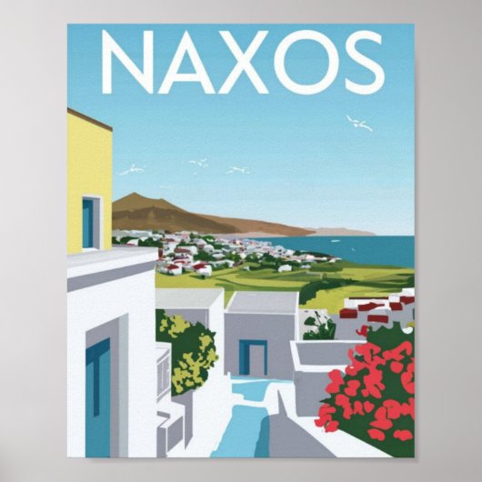 ナクソスギリシャ旅行 ポスター (正面)