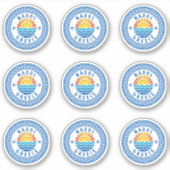 ナクソス島，ギリシャ複数パックのシール シール (正面)