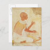 ナクトの墓からの盲目のハープ奏者歌唱 ポストカード (正面/裏面)