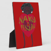 ナクフェンダサナアートプリントスワヒリデザイン フォトプラーク (側面)