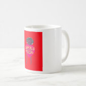 ナクフェンダラブアートスワヒリハートデザイン コーヒーマグカップ (正面右)