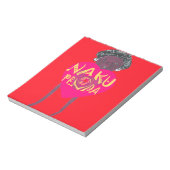 ナクフェンダラブアートスワヒリハートデザイン ノートパッド (回転)