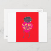 ナクフェンダラブアートスワヒリハートデザイン ポストカード (正面/裏面)