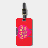 ナクフェンダラブアートスワヒリハートデザイン ラゲッジタグ (正面縦)