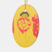 ナクペンダ - 愛してる スワヒリ語のテキストアート セラミックオーナメント (左)