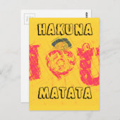 ナクペンダ - 愛してる スワヒリ語のテキストアート ポストカード (正面/裏面)