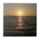 ナクラビーチサンセット…パタヤ、チョンブリ、タイ タイル (正面)