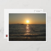 ナクラビーチサンセット…パタヤ、チョンブリ、タイ ポストカード (正面/裏面)
