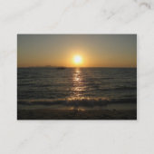 ナクラビーチサンセット…パタヤ、チョンブリ、タイ 名刺 (裏面)