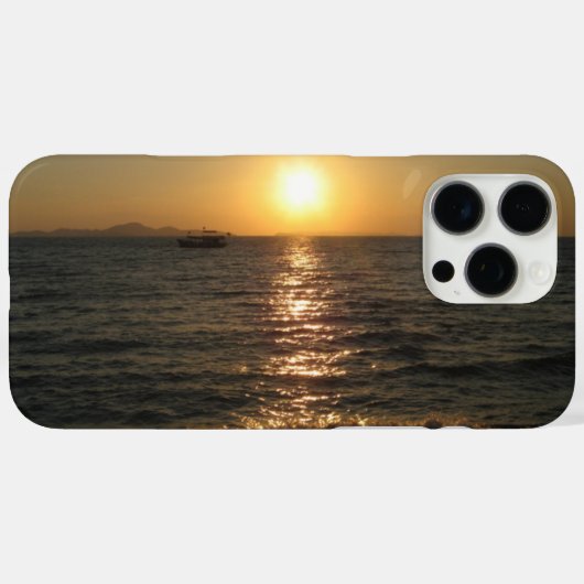 ナクラビーチサンセット…パタヤ、チョンブリ、タイ Case-Mate iPhoneケース (裏面 (横))