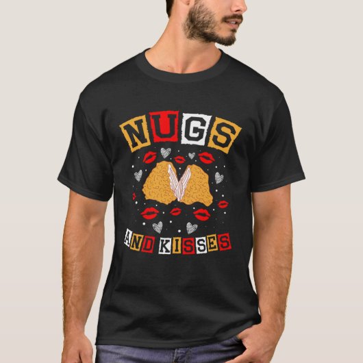 ナグとキス ナギー テンディーズ フード系 スナック チキン Tシャツ (正面)