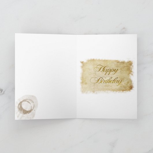 ナグの25歳の誕生日 カード (内部)