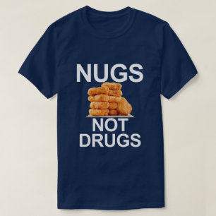ナグは薬ではない、チキンナゲット Tシャツ