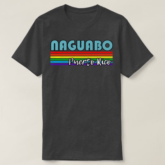 ナグアボプエルトリコプライドナグアボLGBTギフトLGBTQ Tシャツ (デザイン正面)