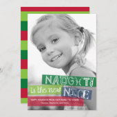 ナグティは新しい素敵なホリデーの写真カード シーズンカード (正面/裏面)