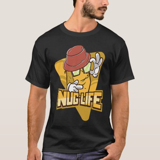 ナグ・ライフ 鶏のナゲット Tシャツ (正面)