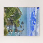 ナゲットポイントライトハウスアフルリフラットニュージーランド ジグソーパズル (横)