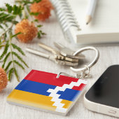 ナゴルノ・カラバフの旗 キーホルダー (正面右)