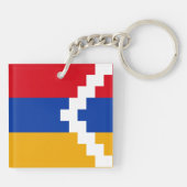 ナゴルノ・カラバフの旗 キーホルダー (裏面)