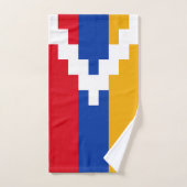 ナゴルノ・カラバフの旗 バスタオルセット (ハンドタオル)