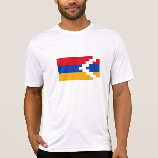 ナゴルノ・カラバフの旗 Tシャツ (正面)