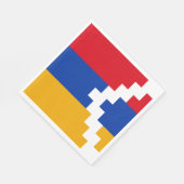 ナゴルノ・カラバフ国旗 スタンダードランチョンナプキン (角)