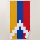 ナゴルノ・カラバフ国旗 ビーチタオル (正面)