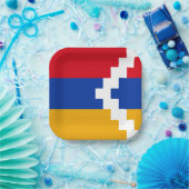 ナゴルノ・カラバフ国旗 ペーパープレート (パーティー)