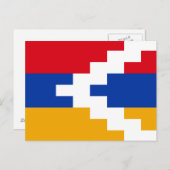 ナゴルノ・カラバフ国旗 ポストカード (正面/裏面)