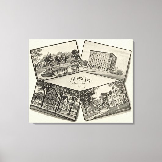 ナサニエル白人記念ページ キャンバスプリント (正面)