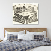 ナサニエル白人記念ページ キャンバスプリント (インサイチュ (寝室))