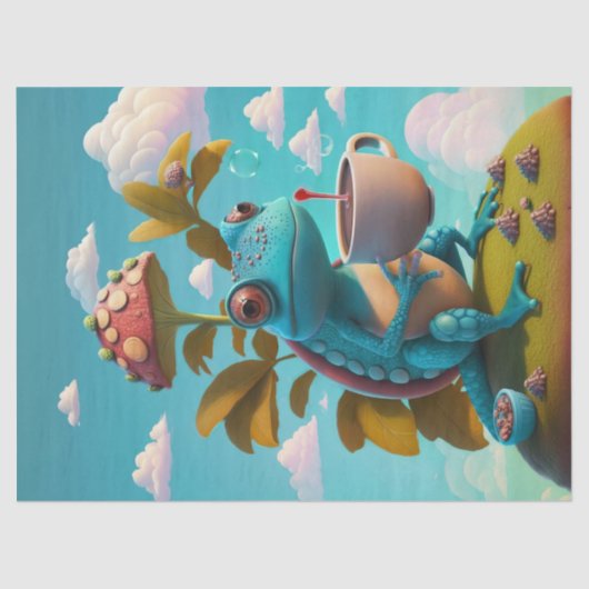 ナサニエル・ドリンク・コーヒー，リザード 薄葉紙 (正面)