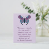 ナサニエル・ホーソーン蝶の幸せのはがき ポストカード (スタンド正面)