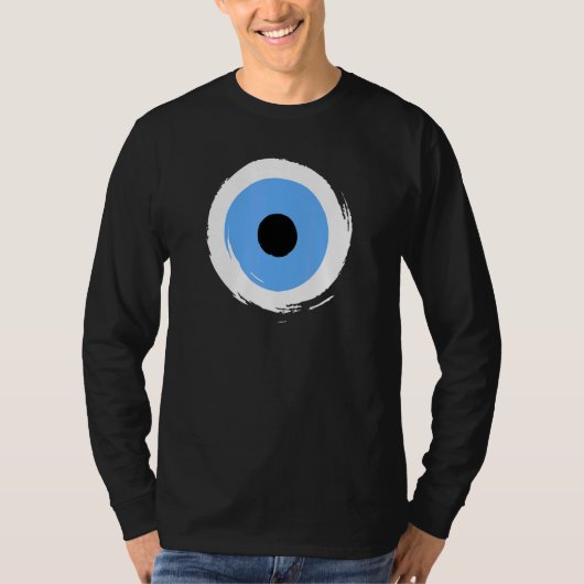 ナザリアムレット幸運ギリシャの邪悪な目 Tシャツ (正面)