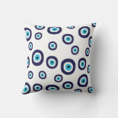 ナザリネイビースタイリッシュブルーアクアエブナルアイラッキーチャーム クッション (裏面)