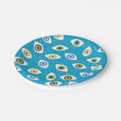 ナザル·アイ·アミュレット·パターン#5 ペーパープレート (アングル)
