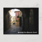 ナザレの通りの眺めの郵便はがき ポストカード (正面)