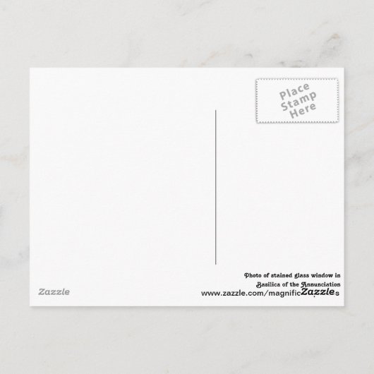 ナザレステンドグラス窓はがき ポストカード (裏面)