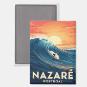 ナザレポルトガルサーフィン マグネット (正面/裏面)