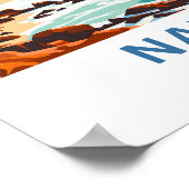 ナザレポルトガルトラベルプリント ポスター (角)