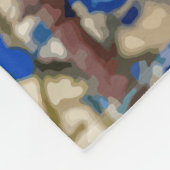 ナザールと木の飾水色 フリースブランケット (角)