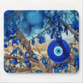 ナザールと木の飾水色 マウスパッド (正面)