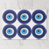 ナザールの邪悪な目の保護記号 ペーパーパッド (正面)